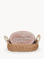 Load image into Gallery viewer, Personalized Bread Warmer &amp; Basket - Bible Oval
