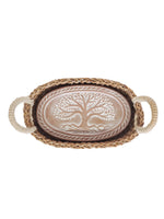 Load image into Gallery viewer, Bread Warmer &amp; Basket - Tree of Life Oval
