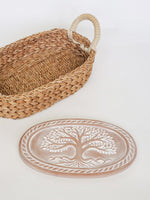 Load image into Gallery viewer, Bread Warmer &amp; Basket - Tree of Life Oval
