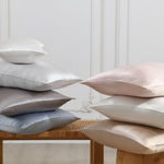 Load image into Gallery viewer, Charmeuse Silk Pillowcase with Classic Pipping

