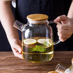 Load image into Gallery viewer, Thermo Glass Teapot 54 Fl Oz | High temperature and shock resistant
