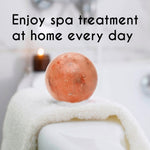 Load image into Gallery viewer, Himalayan Pink Salt Bath Ball by Pride of India – Easily Soluble – Good for Refreshing &amp; Hydrating Bath – Mineral Rich Spa Ritual – Easy to Use - Ideal Gift for Any Occasion
