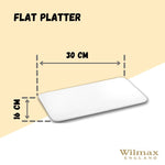 Load image into Gallery viewer, White Rectangle Flat Platter 12&quot; inch X 6.5&quot; inch | 30 X 16 Cm
