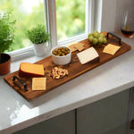 Load image into Gallery viewer, Acacia Serving Trays with Metal Handles
