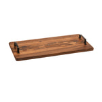 Load image into Gallery viewer, Acacia Serving Trays with Metal Handles

