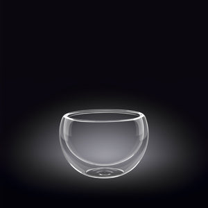 Double-Wall Vacuum Sealed Thermo Glass Bowl 6.8 Fl Oz | 200 Ml