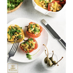 Load image into Gallery viewer, White Dinner Plate 9.75&quot; inch X 9.75 | 24.5 X 24.5 C?
