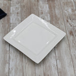 Load image into Gallery viewer, White Dinner Plate 10&quot; inch X 10&quot; inch| 25 X 25 Cm
