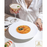 Load image into Gallery viewer, White Deep Plate 11&quot; inch | 28 Cm 9 Fl Oz | 280 Ml
