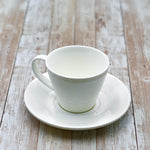 Load image into Gallery viewer, White 6 Oz | 180 Ml Tea Cup &amp; Saucer
