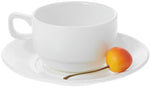 Load image into Gallery viewer, White 7 Oz | 220 Ml Tea Cup &amp; Saucer
