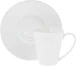 Load image into Gallery viewer, White 4 Oz | 110 Ml Coffee Cup &amp; Saucer
