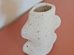 Fluxo Ceramic Vase -  Medium White