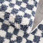 Load image into Gallery viewer, Kieu Blue &amp; White Checkered Area Rug
