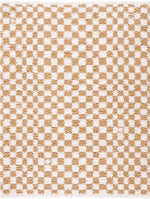 Load image into Gallery viewer, Kieu Yellow &amp; White Checkered Area Rug
