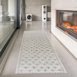 Load image into Gallery viewer, Tigris Swiss Cross Ivory &amp; Gray 2322 Area Rug
