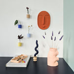Load image into Gallery viewer, Ceramic Decorative Wall Mask - Terracotta Orange
