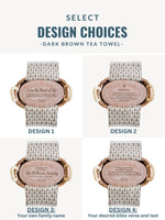 Load image into Gallery viewer, Personalized Bread Warmer &amp; Basket Gift Set with Tea Towel - Bible Oval
