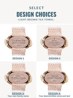 Load image into Gallery viewer, Personalized Bread Warmer &amp; Basket Gift Set with Tea Towel - Bible Oval
