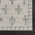 Load image into Gallery viewer, Tigris Swiss Cross Ivory &amp; Gray 2322 Area Rug
