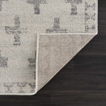 Load image into Gallery viewer, Tigris Swiss Cross Ivory &amp; Gray 2322 Area Rug

