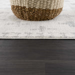 Load image into Gallery viewer, Tigris Swiss Cross Ivory &amp; Gray 2322 Area Rug
