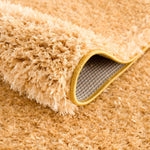 Load image into Gallery viewer, Faina Solid Gold Shag Rug Washable

