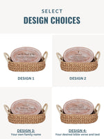 Load image into Gallery viewer, Personalized Bread Warmer &amp; Basket - Bible Oval
