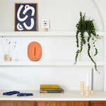 Load image into Gallery viewer, Ceramic Decorative Wall Mask - Terracotta Orange
