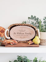 Load image into Gallery viewer, Personalized Bread Warmer &amp; Basket - Bible Oval
