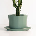 Load image into Gallery viewer, Geometric Oval Handmade Porcelain Planter
