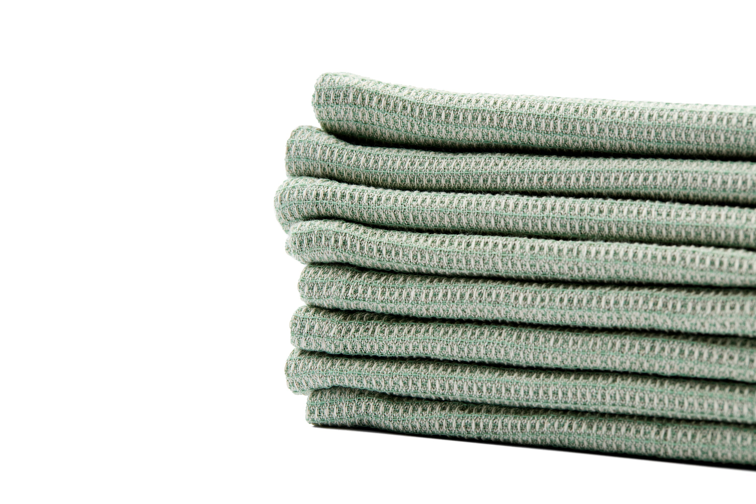Waffle Weave Wash Cloths - Set of 8