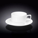 Load image into Gallery viewer, White 7 Oz | 220 Ml Tea Cup &amp; Saucer
