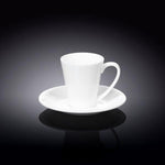 Load image into Gallery viewer, White 4 Oz | 110 Ml Coffee Cup &amp; Saucer
