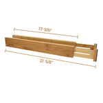Load image into Gallery viewer, Bamboo Adjustable Spring-Loaded, Stackable Drawer Divider Organizers
