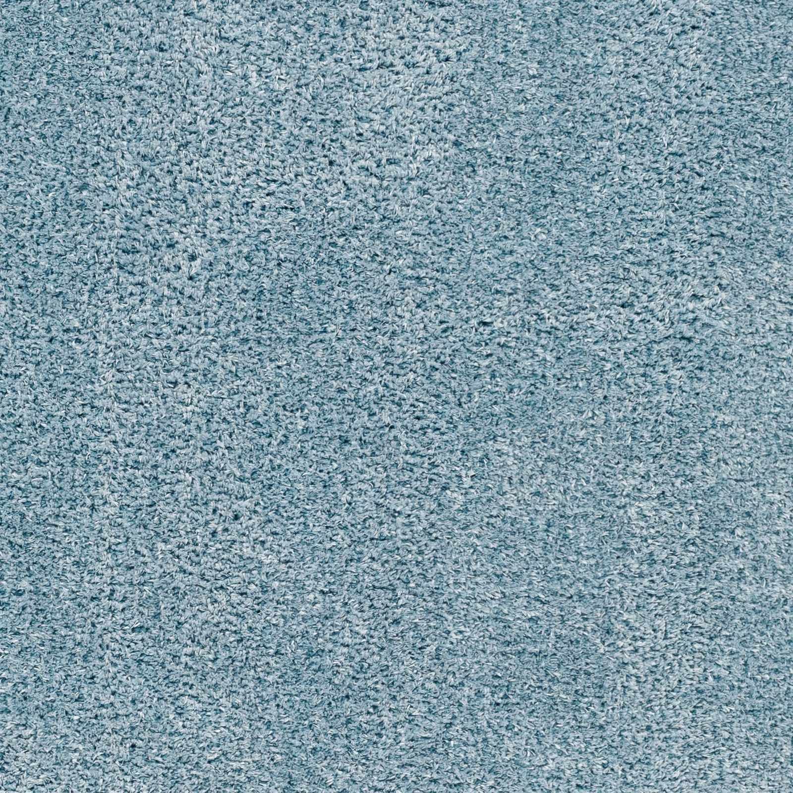 Heavenly Solid Blue Plush Rug