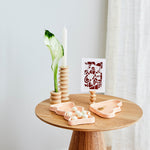 Load image into Gallery viewer, Ceramic Wave Trays - Speckled Peach - Rectangle

