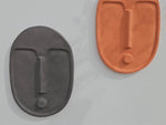 Load image into Gallery viewer, Ceramic Decorative Wall Mask - Terracotta Orange
