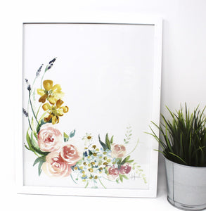 Add The Words Custom Art Print, 11x14 in, Custom Print, Floral Print, Home Decor