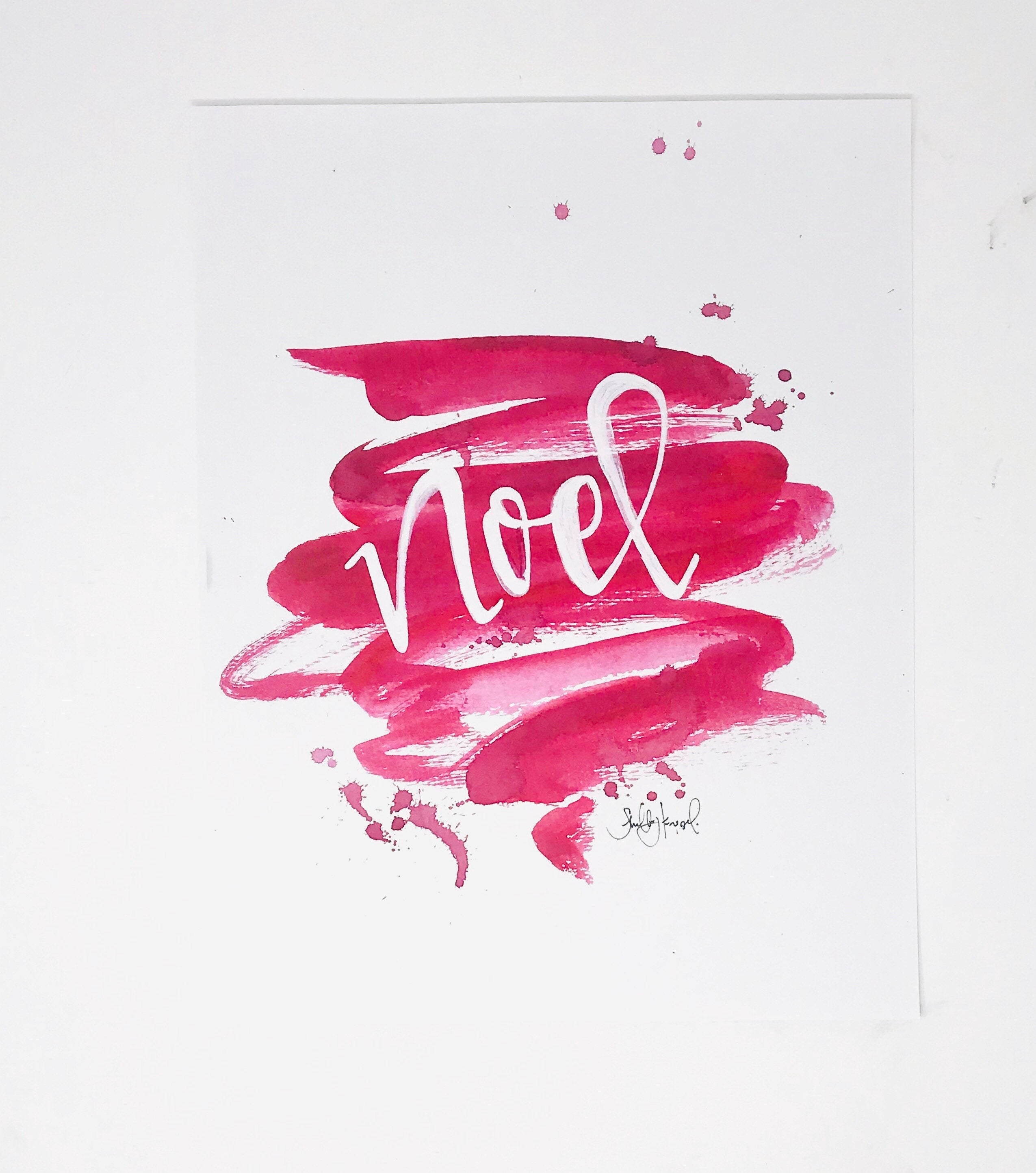 Christmas Collection- Noel, Holiday Art Print, 11x14in, Home Decor