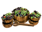 Load image into Gallery viewer, Dragor 7 Piece - Extra Large Salad Bowl with Servers and 4 Individuals
