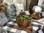 Load image into Gallery viewer, Dragor Large Salad Bowl with Servers

