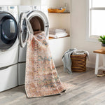 Load image into Gallery viewer, Rust Maligaya Distressed Washable Area Rug
