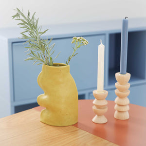 Fluxo Ceramic Vase -  Large Pistachio Green