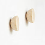 Load image into Gallery viewer, Round Beech Wood Coat Hook/Knob - Set of 2
