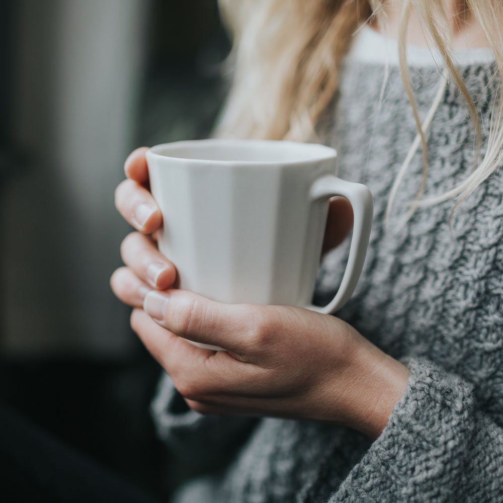 Monday Mug - Handmade Porcelain Coffee Cup