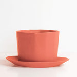 Load image into Gallery viewer, Geometric Oval Handmade Porcelain Planter
