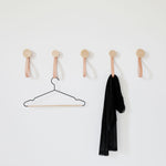 Load image into Gallery viewer, Beech Wood Hook + Leather Accessory Strap - Set of 3
