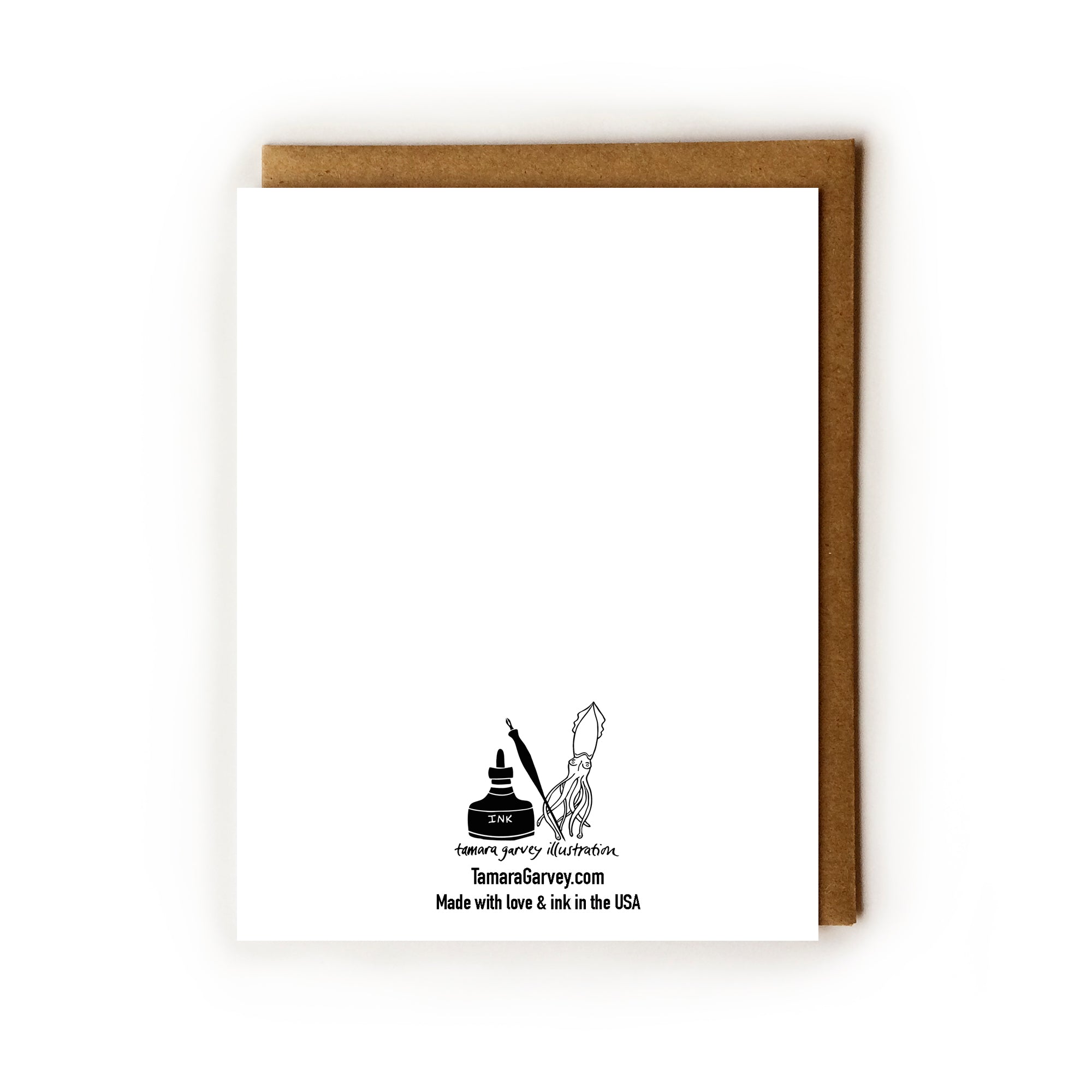Cherry Blossoms in Black - Blank Card