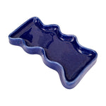 Load image into Gallery viewer, Ceramic Wave Trays - Speckled Blue - Rectangle
